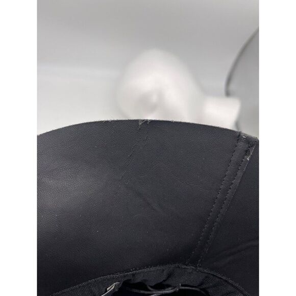 Vince Camuto Women Black Wool Floppy Adjustable Hat One Size NWT <3